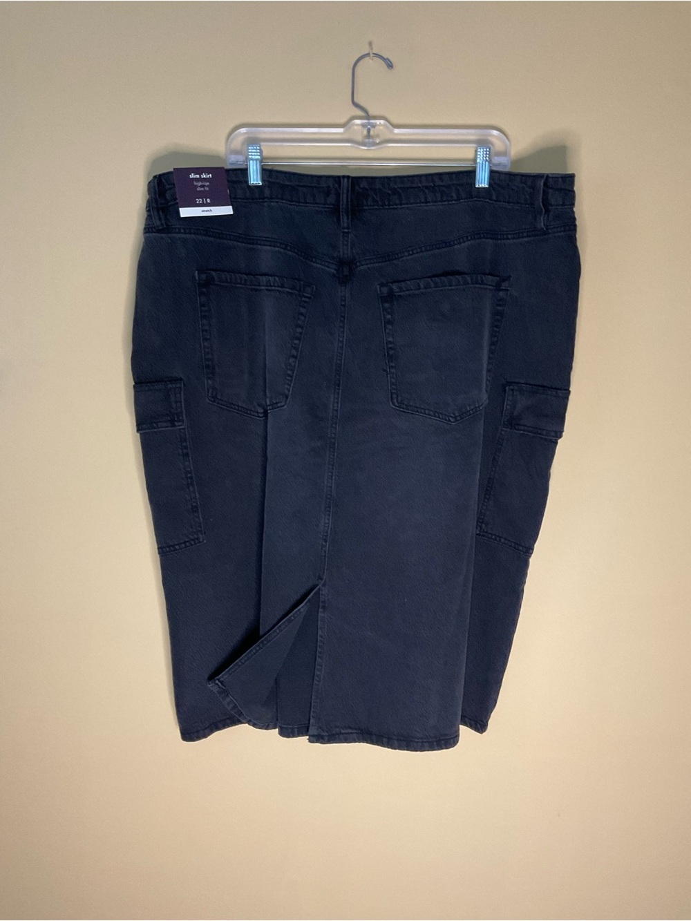 Ava & Viv Women’s Gray Cargo Denim Skirt